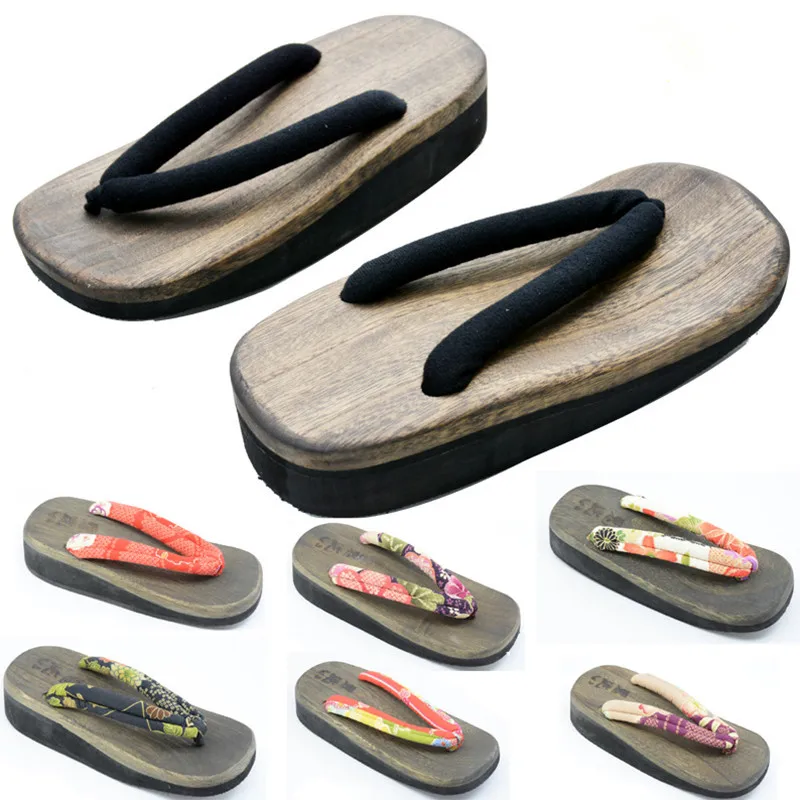 Women's Cosplay Shoes Mid Heel - Geta Wooden Sandal review and price