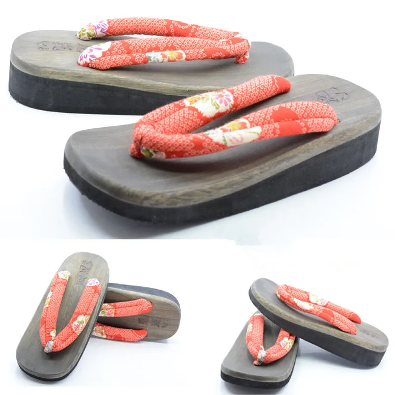 Women's Cosplay Shoes Mid Heel - Geta Wooden Sandal review and price