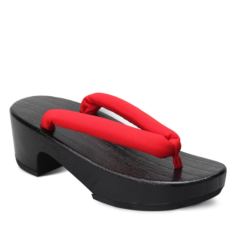 Women's Black Crescent Moon Sh - Geta Wooden Sandal review and price