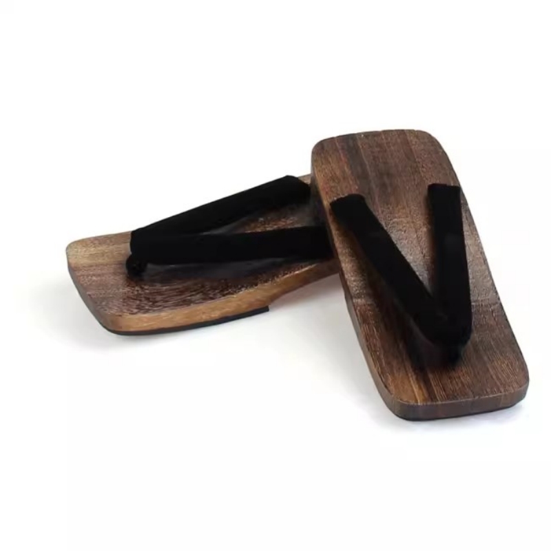 Men's Charcoal Cosplay Wood Su - Geta Wooden Sandal review and price