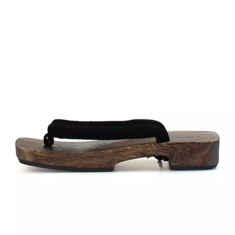 Men's Charcoal Cosplay Wood Su - Geta Wooden Sandal review and price